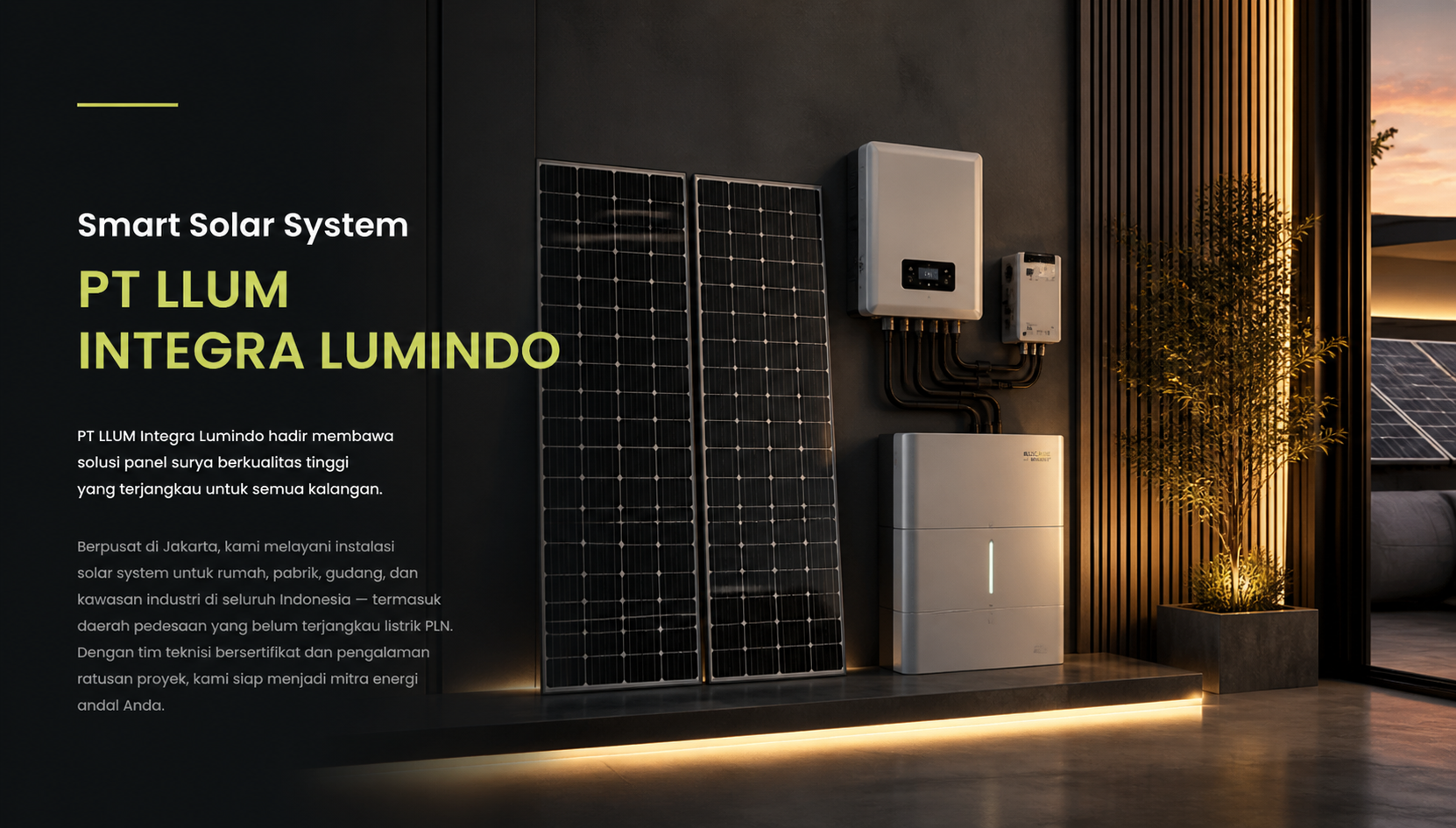 solar system rumah industri Indonesia